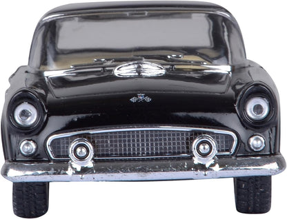 - 1955 Ford Thunderbird Hard Top 5" 1: Scale Metal Model Toy Classic Car (Black)