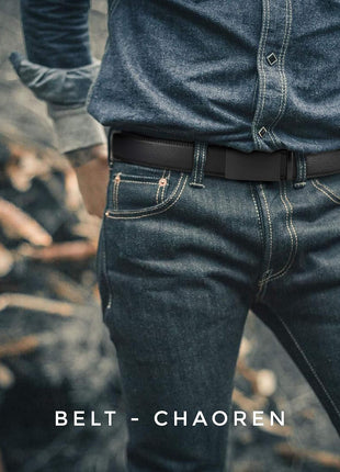 Mens Belt - Mens Ratchet Belt Leather 1 3/8" for Dress Pant - Micro Adjustable Belt Fit Everywhere