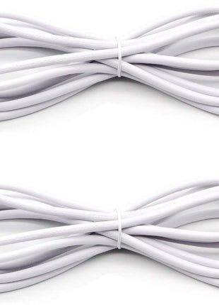 T5 T8 Extension Cords, 10 Ft 3 Meter Connectorcord, 3-Prong Extended Power Cable for Integratedled Tube Light, Single LED Shop Garage Lightfixture, under Cabinet Lights Pack of 2(10FT 2Pcs)