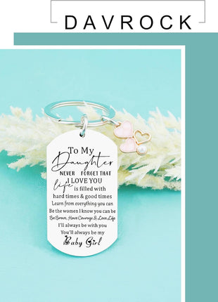 Sweet 16 Keychain Sweet 16 Gifts for Adult Daughter Birthday Gifts from Mom Dad I Love You Gift for Daughters Adult Stocking Stuffers for Teen Girls 16-18 to My Daughter Keychain