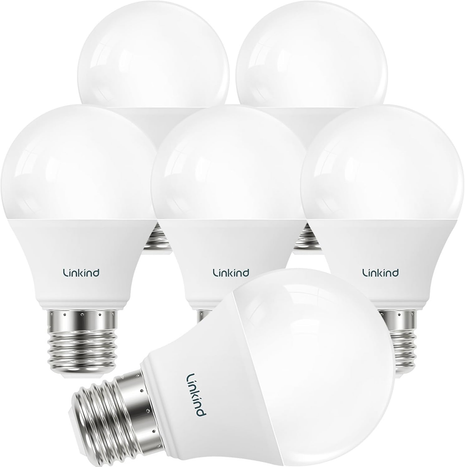 A19 LED Light Bulb, 40W Equivalent, 5W 2700K Soft White, 450 Lumens Non-Dimmable, E26 Standard Base, Energy Efficient UL Listed for Bedroom Home Office, 6 Packs