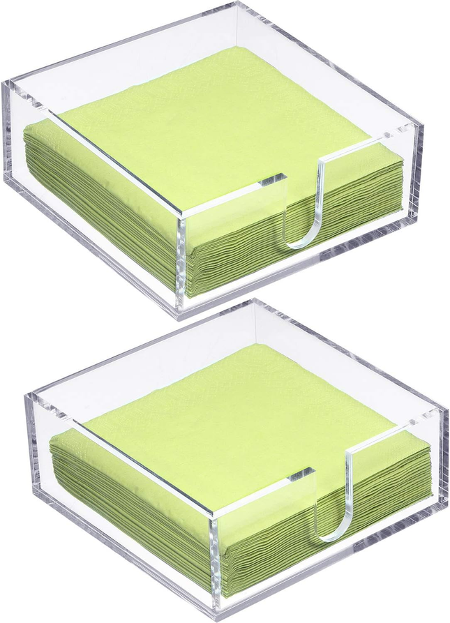 Acrylic Cocktail Napkin Holder Set