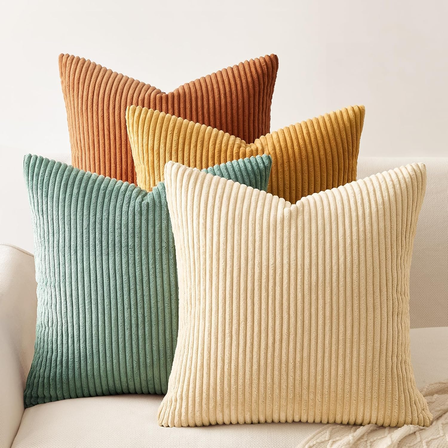 Decorative Throw Pillow Covers Cushion Cases, Set of 4