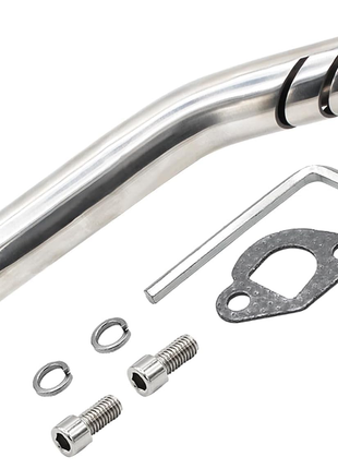 Exhaust Header Pipe Kit for Coleman Ct200U Ct200U-Ex BT200X KT196 196Cc 6.5Hp, for Non-Hemi Predator 212Cc Baja Warrior MB200 GX160 GX200 Engine Axis M200 Mini Bike