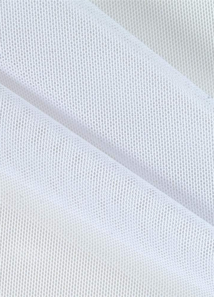 Power Mesh Fabric | 4-Way Stretch | Dancewear, Sportswear Fabric | 60" Wide | Lightweight, Sheer | 90% Nylon, 10% Spandex | for Sewing (2 Yards, White)