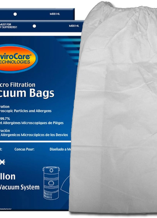 Replacement Micro Filtration Vacuum Cleaner Dust Bags for Modern Day 12 Gallon Central Vacuums 6 Pack