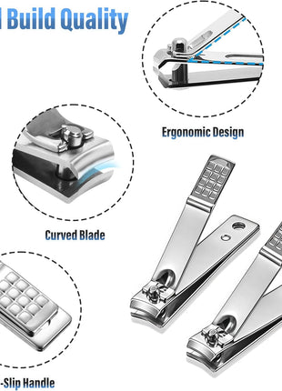 60 Pcs Stainless Steel Nail Clippers Toenail Clippers Bulk for Men Women Seniors, Toe Nail Clipper Pack Fingernail Clipper Bulk for Home, Travel, Homeless, Bulk Use (Medium Size, Silver)