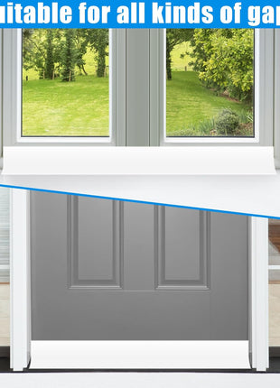 Draft Seal Tape for Doors and Windows 3 in X 20 Ft Silicone Weather Stripping Extra Thick 2Mm Door Seal Strip with Strong Adhesive Draft Insulation Stopper Side Seal - White