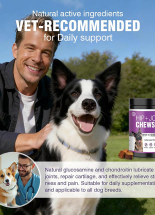 Glucosamine for Dogs 200Pcs Joint Support Supplement Dog Hip and Joint Chondroitin Chews Treats with MSM Dog Joint Pain Relief Mobility Supplements Chicken Flavor Fit All Large Small Medium Breed
