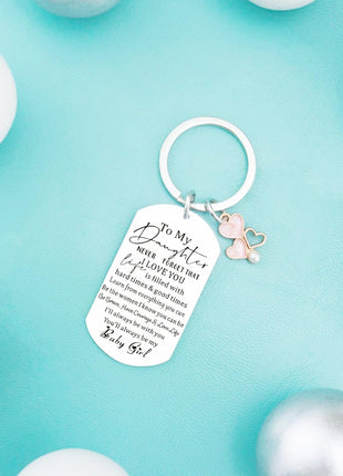 Sweet 16 Keychain Sweet 16 Gifts for Adult Daughter Birthday Gifts from Mom Dad I Love You Gift for Daughters Adult Stocking Stuffers for Teen Girls 16-18 to My Daughter Keychain