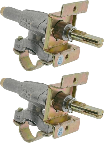 2-Pack Burner Control Valve for Blackstone Grill Griddle OEM Replacement Parts Gas Valve (Propane(Lp))