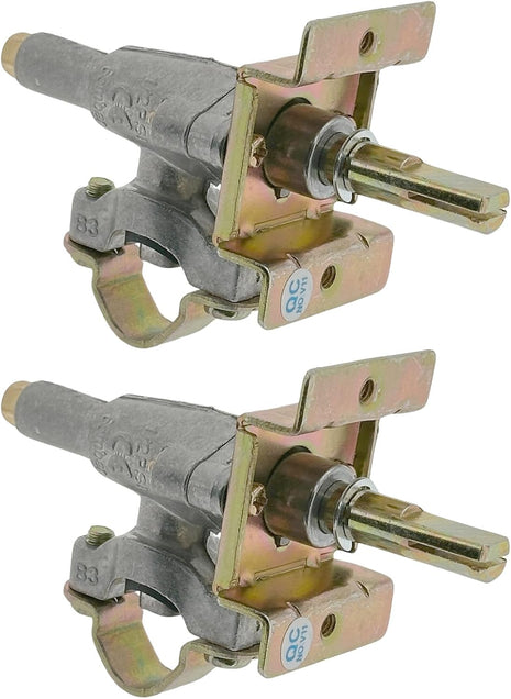 2-Pack Burner Control Valve for Blackstone Grill Griddle OEM Replacement Parts Gas Valve (Propane(Lp))