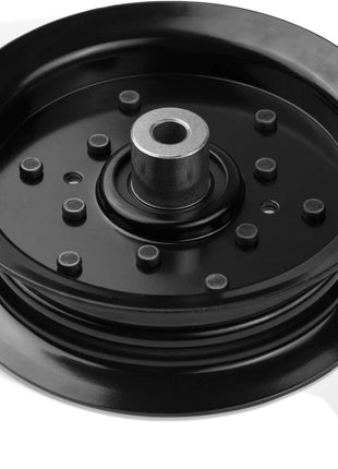 Flat Idler Pulley Compatible with Craftsman Husq a Riens Sears Pou LAN Riding Lawn Mower Tractor with 42" 46" 48" 54” Deck, Replace 197379, 196106