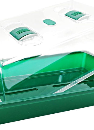 Propagator with Humidity Vents Domes,Heavy Duty Growing Tray Mini Greenhouse for Seedlings,Clones