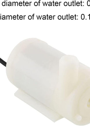 4Pcs DC 3-5V Micro Submersible Mini Water Pump with 2Pcs Clear Vinyl Tubing Flexible PVC Tubing(1M) for Aquariums Fish Tank Pond Fountain Hydroponics Garden (4Pcs White Pump+2 Tube)