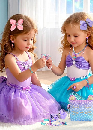 Purse for Little Girls Dress up Jewelry Pretend Play Kids Accessories Mermaid Gifts