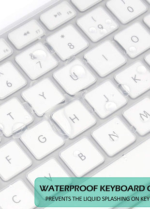 Keyboard Cover Skin for Apple Wired USB Keyboard with Numeric Keypad (A1243, Model MB110LL/B, NOT FIT Magic Keyboard) Ultra Thin Silicone Full Size Protector (Item Folded in Package)
