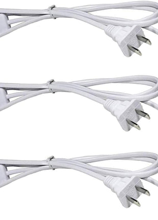 T5 T8 LED Tube Power Extension Cable with On/Off Switch,Led T5/T8 Light Tube Integrated LED Light Fixture Extension Cable Wire (6FT/1.8M) 3-Pack
