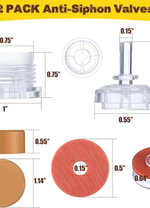 2 Pack Vacuum Breaker Float Kit, Vacuum Breaker, anti Siphon Valve Repair Kit, Vacuum Breaker Repair Kit Compatible with Woodford RK-17VB Model 17 Wall Faucets for anti Siphon Valves