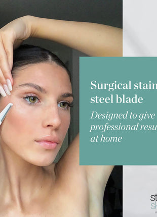 Dermaplaning Replacement Blades - 3 Pack Face Razor Refills for Women, Peach Fuzz Remover and Exfoliating Tool, Fits  Dermaplane Tool