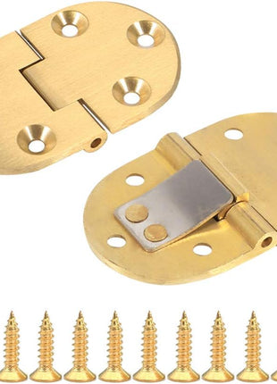 90 Degree Solid Brass Butler Tray Hinges (2Pcs) Flip Top Hinge with Screws for Folding Tables/Sewing Machine Table, Folding Hinges Furniture Accessories