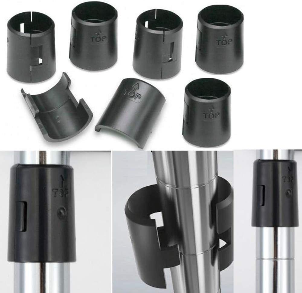 Wire Shelf Clips for 3/4 Inch Post - 90Pack 45Pairs of Wire Rack Lock Clip(3/4"D X 5/4"H) Replacements for Metal Shelving Sleeves System, Plastic Parts for Stability and Layer Spacing Adjustment