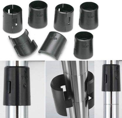 Wire Shelf Clips for 3/4 Inch Post - 90Pack 45Pairs of Wire Rack Lock Clip(3/4"D X 5/4"H) Replacements for Metal Shelving Sleeves System, Plastic Parts for Stability and Layer Spacing Adjustment