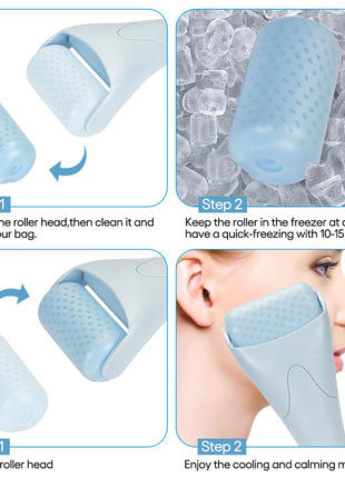 Ice Roller for Face,Eyes,Facial Massager Tool,Soothing Skin Care Tool,Cooling Skincare Device for Puffiness,At-Home Spa Gift for Women