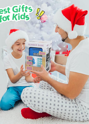 Piggy Bank for Boys Toys Age 6-8 8-10 - Kids Toys for 4 5 6 7 8 9 10 Year Old Boy Gifts - ATM Machine Money Saving Box for Kids Boy Christmas Birthday Gifts