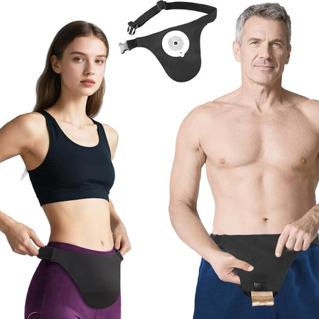 Ostomy Belts for Men and Women Adjustable Stealth Belt for Ostomy Bag Men Women Breathable Ostomy Colostomy Bag Covers for Women Colostomy Supplies