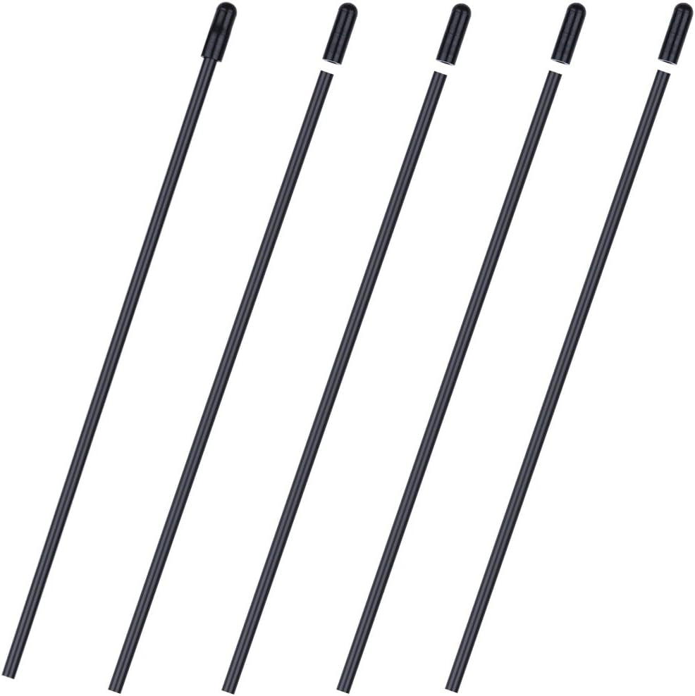5PCS  Plastic Antenna Tube with Cap Black for RC Remote Control Vehicles FPV Drone Quadcopter Multicopters Boats 2.4G Receiver