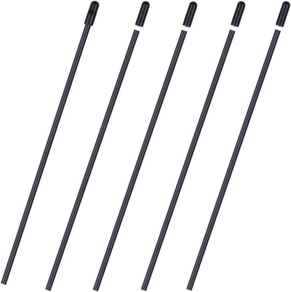 5PCS  Plastic Antenna Tube with Cap Black for RC Remote Control Vehicles FPV Drone Quadcopter Multicopters Boats 2.4G Receiver