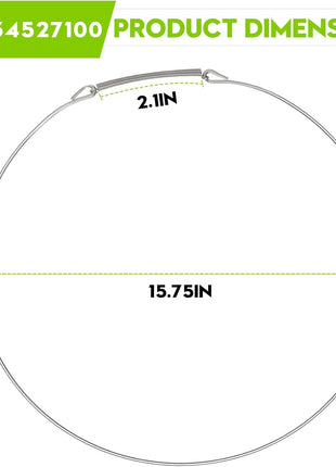 134527100 Washer Door Boot Spring Clamp, Compatible with Frigidaire & Electrolux Washers, Washing Machine Door Boot Seal Retaining Ring, Replacement for Frigidaire AP3844563, PS1146211