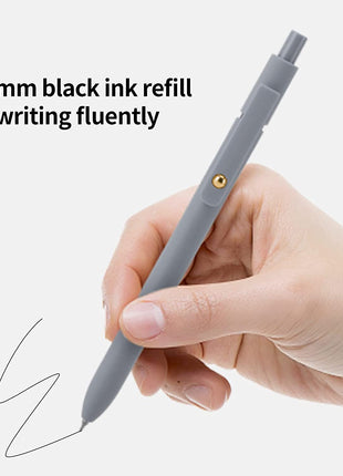 Gel Pens, 6 Pcs 0.5Mm Quick Dry Black Ink Pens Fine Point Smooth Writing Pens, Cute Office School Supplies Gifts for Women