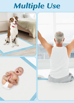 Super Absorbency Disposable Leakproof Underpads with Quick Drying for Baby, Adults, Puppy, Dog Bed Pee Pads, Extra Large, XXL Incontinence Pads, 30” X 36”, 50 Count