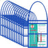 15 Job Ticket Holder 9 X 12 Dry Erase Pocket Sleeves Work Order Plastic Sleeves with Hanging Strap Reusable Repair Shop Ticket Holders, Both Sides Clear (Blue)
