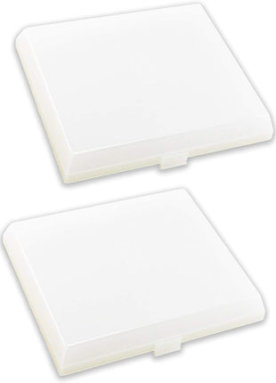 2-Pack AP5609551 8’’ X 7’’ Light Cover Compatible with Nutone, Broan, Kenmore (S97011813) Bathroom Vent Fan Light– Made from Heavy Duty Plastic(Upgraded Version)