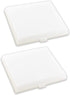 2-Pack AP5609551 8’’ X 7’’ Light Cover Compatible with Nutone, Broan, Kenmore (S97011813) Bathroom Vent Fan Light– Made from Heavy Duty Plastic(Upgraded Version)