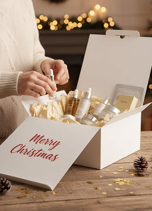 8 Pack 10X10X5 Gift Boxes, Large White Gift Boxes with Lids for Presents, Ideal for Birthday Bridesmaid Proposal Christmas Thank You Business
