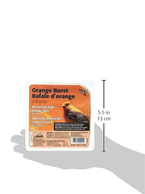 DD-14 Orange Burst Suet Cake, 11.25 Oz., Case of 12
