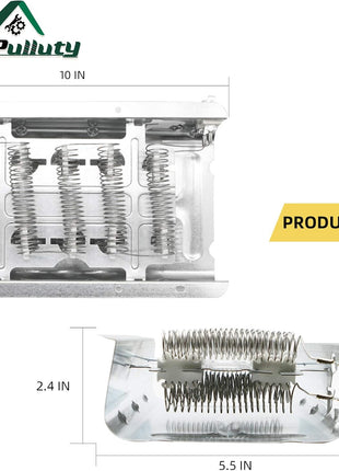 Heating Element for Whirlpool Dryer WED4815EW1 WED5300SQ0 WED5000DW2 WED4800BQ1 WED5300SQ0 Wed5100Vq1,Dryer Heating Element for Kenmore 70 80 Series Dryer Model 110 Parts 11065132410 11061202011