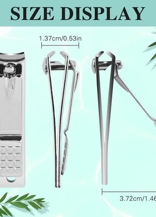 Nail Clippers Set,24 Pack Stainless Steel Nail Clippers Bulk,Silver Nail Cutter,Ultra Sharp Sturdy Fingernail Clippers and Toenail Clippers for Women Men(24 Pcs-Silver)