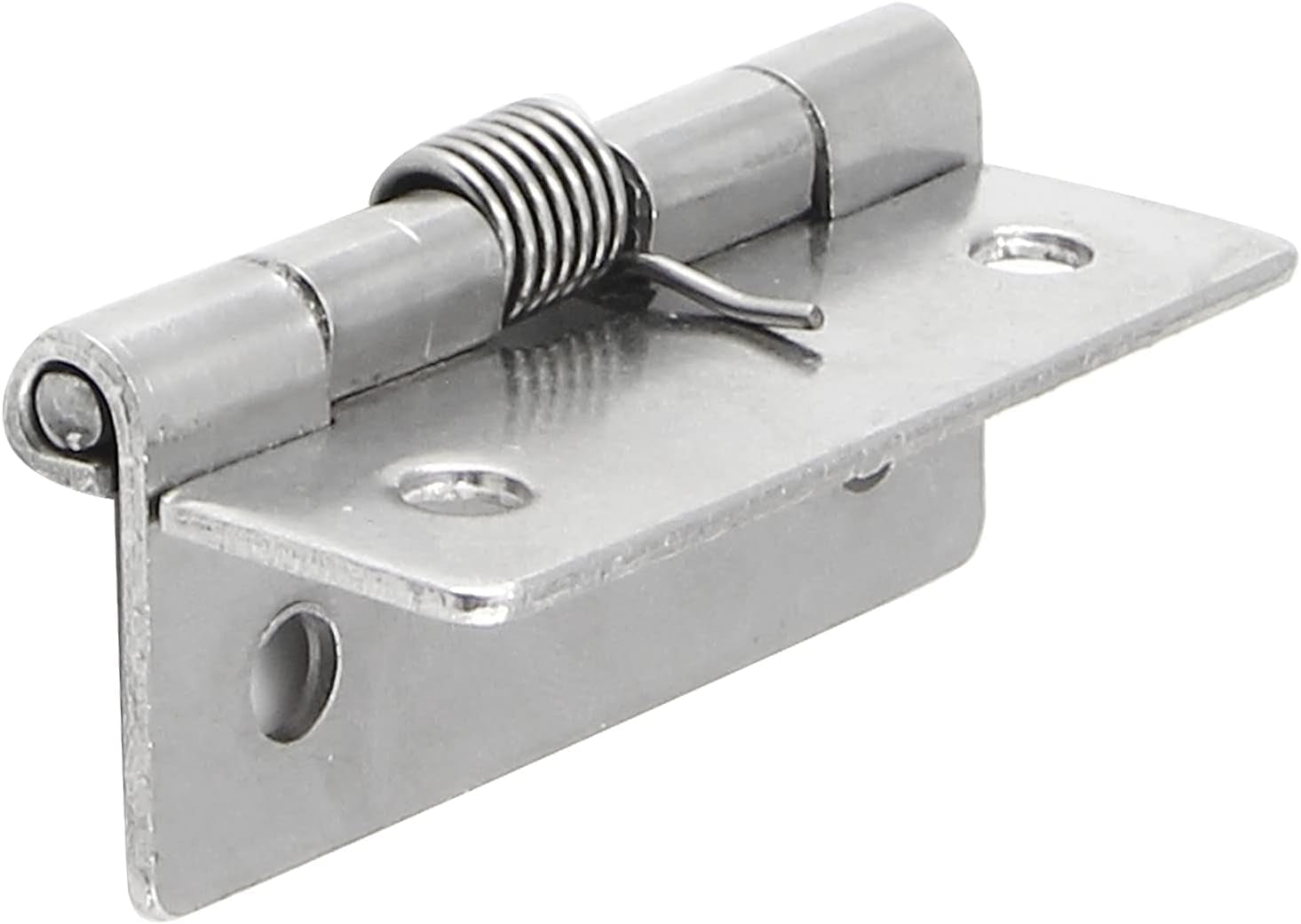 4 Pcs Spring Loaded Hinges for Cabinets, 2 Inch Length Stainless Steel Spring Hinges Self Closing