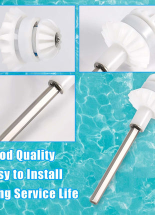 2 Packs Pool Cleaner Parts for MX8 MX8EL MX6 MX6EL Elite, Pool Cleaner Drive Shaft Tune-Up Accessories Assembly Pool Cleaner Replacement Parts for Zodiac, with Pool Engine Wheel Bearing