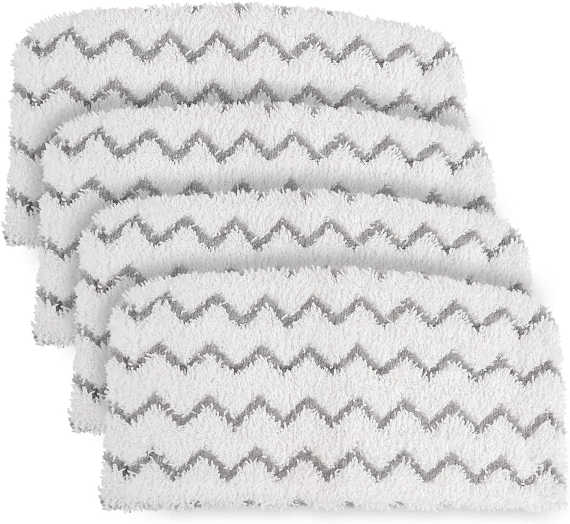 4 PCS Replacement Pads Accessory for Shark Steam Mop S1000, S1000A, S1000C, S1000WM, S1001C, S2001 Dirt Grip Pads, Microfiber Washable &amp; Reusable