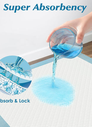 Super Absorbency Disposable Leakproof Underpads with Quick Drying for Baby, Adults, Puppy, Dog Bed Pee Pads, Extra Large, XXL Incontinence Pads, 30” X 36”, 50 Count