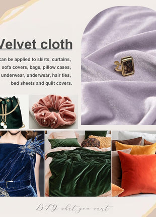 Burgundy Stretch Velvet Fabric 60 Inch Wide, 5 Yard Soft Stretchy Fabric for Sewing Clothes, Apparel, Costume, Crafts - 90% Polyester 10% Spandex