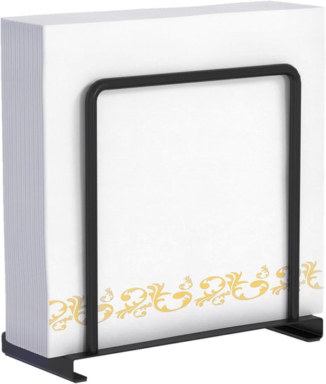 Napkin Holder for Table, Metal Napkin Holder for Kitchen Dining, Standing Paper Napkin Storage for Table Countertop, Black
