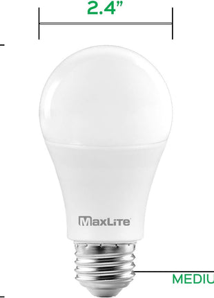 A19 LED Bulb, Enclosed Fixture Rated, 100W Equivalent, 1600 Lumens, Dimmable, E26 Medium Base, 2700K Soft White, 4-Pack
