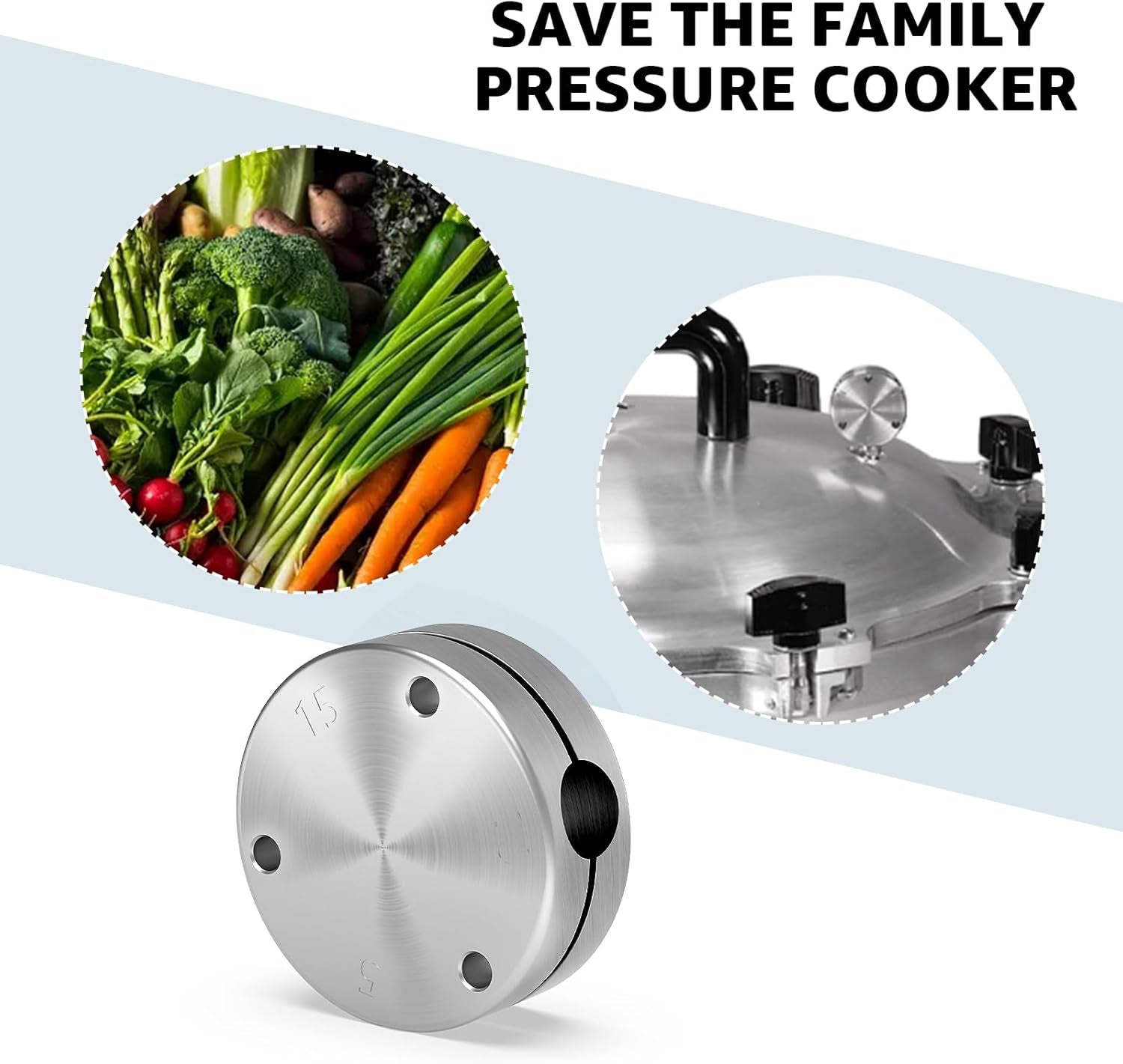 Pressure Regulator Weight Fits for All American Pressure 1930-10.5QT 15.5QT 21.5QT 25QT 30QT 41.5QT Canner/Cookers